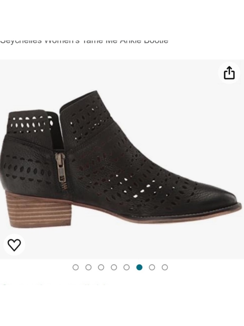 ANTHROPOLOGIE Seychelles Women's Tame Me Ankle Bootie Black Suede 8.5 Like New